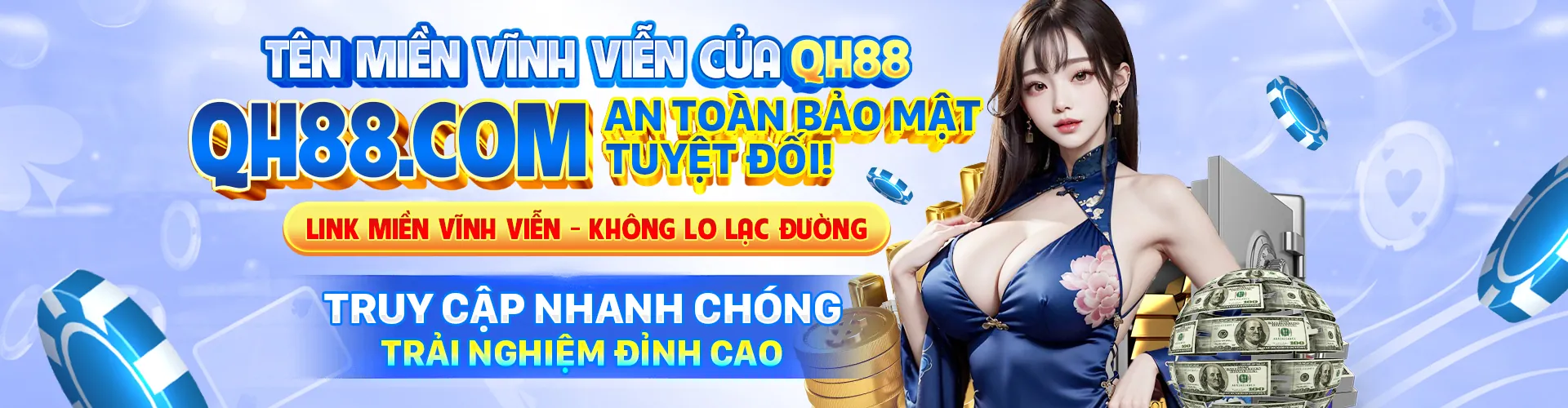 Banner Chương trình VIP QH88 với các yếu tố sang trọng và độc quyền